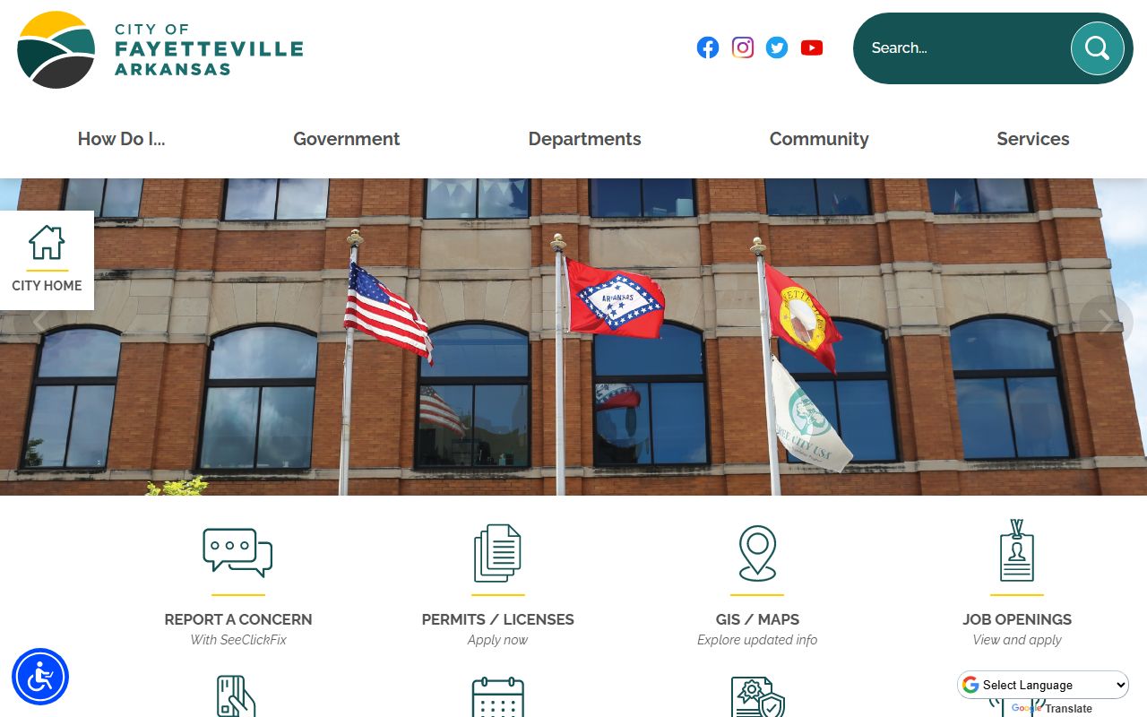 Fayetteville city resources for family court records in Washington County