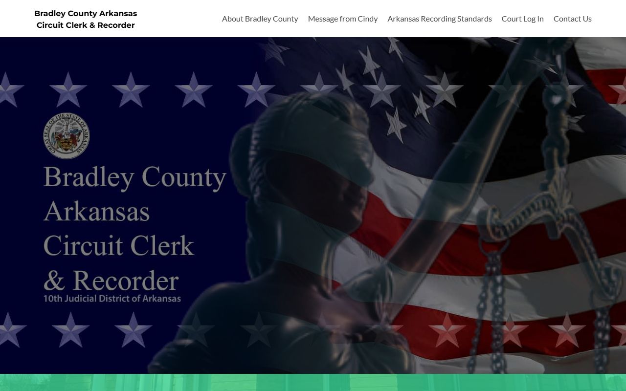 Bradley County Circuit Clerk office in Warren, Arkansas handling family court filings