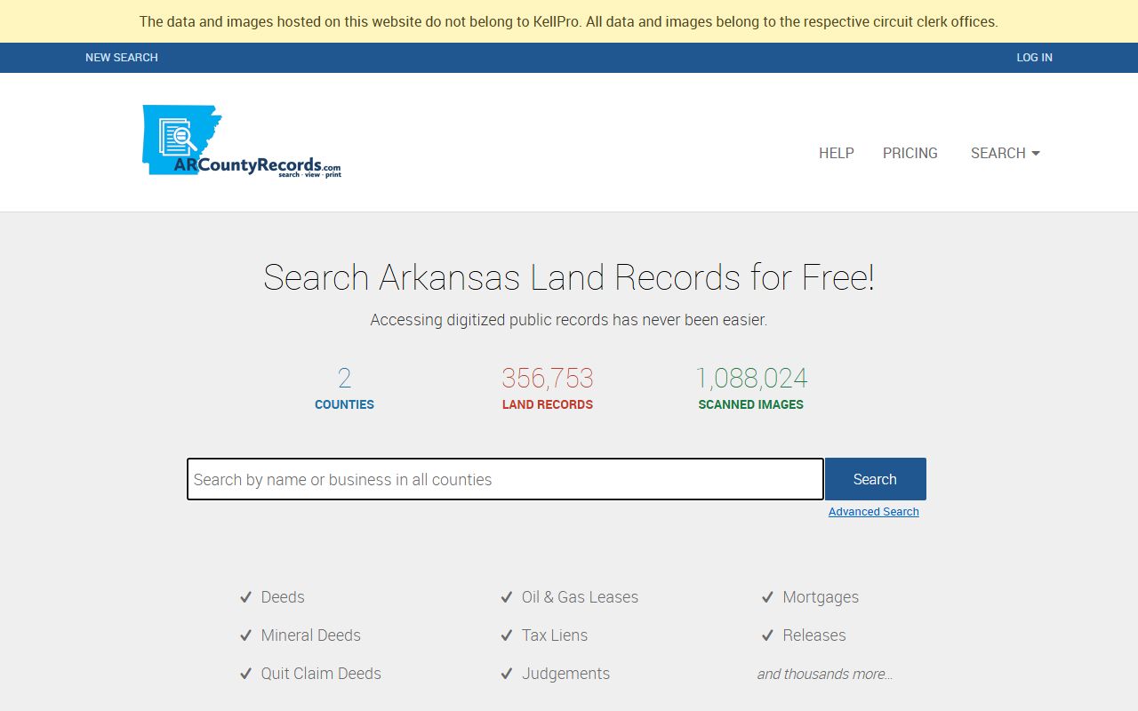Cross County court records portal providing access to family court filings