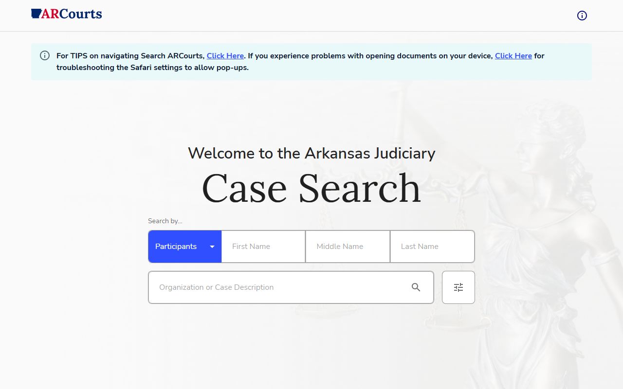 Drew County CourtConnect portal for searching family court records online