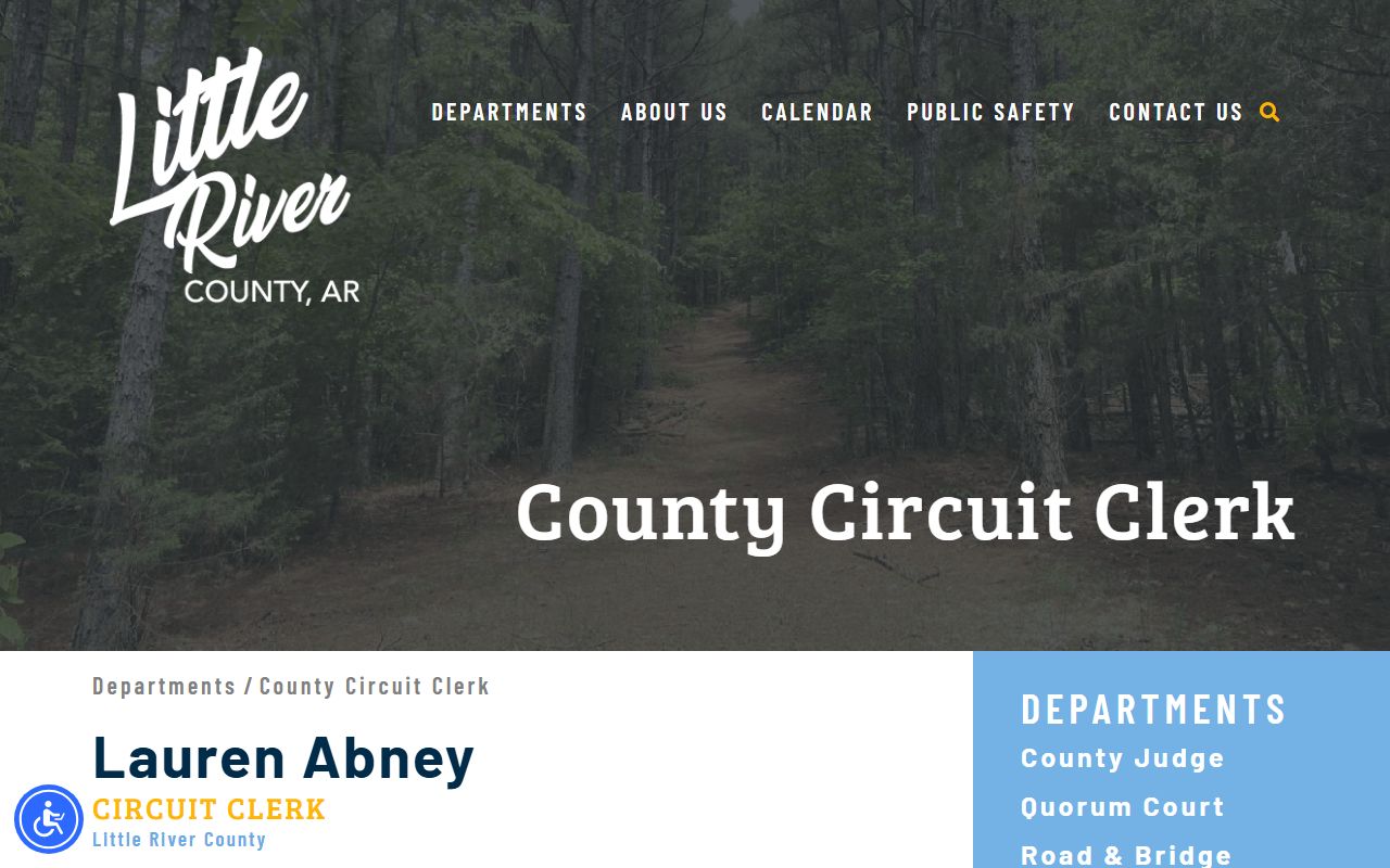 Little River County Circuit Clerk website for family court records