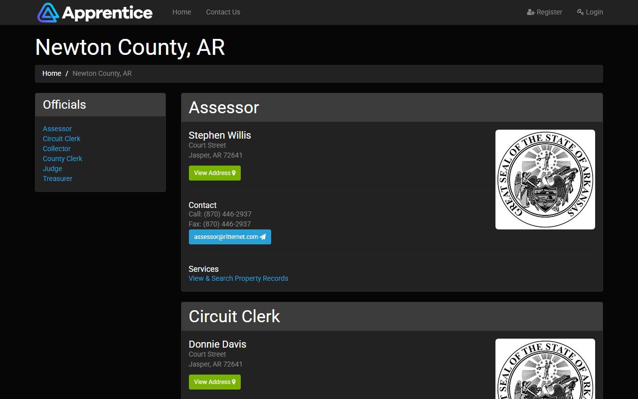 Newton County online services and court records access portal
