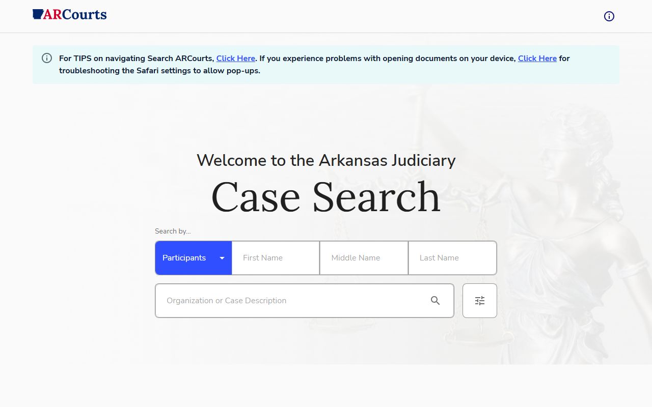 White County CourtConnect online family court records search in Searcy Arkansas